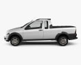 Fiat Strada Crew Cab Working 2014 3d model side view