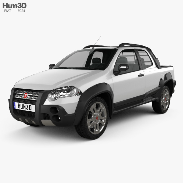 Fiat Strada Long Cab Adventure 2014 3D model