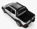 Fiat Strada Long Cab Adventure 2014 3d model top view