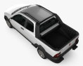 Fiat Strada Long Cab Working 2014 3d model top view