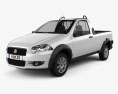 Fiat Strada Short Cab Trekking 2014 Modèle 3d
