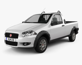 Fiat Strada Short Cab Trekking 2014 3D-Modell