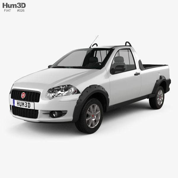 Fiat Strada Short Cab Trekking 2014 3D model