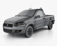 Fiat Strada Short Cab Trekking 2014 Modèle 3d wire render
