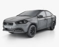 Fiat Viaggio 2016 Modello 3D wire render