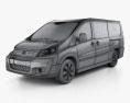 Fiat Scudo Panel Van L2H1 2013 3d model wire render