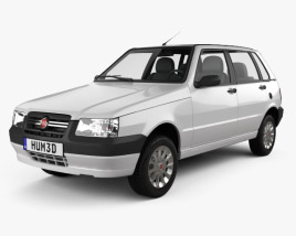 Fiat Mille Economy (Uno) 2014 3D model