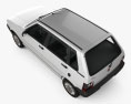 Fiat Mille Economy (Uno) 2014 3d model top view