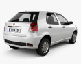Fiat Palio Fire Economy 2014 3d model back view