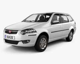 3D model of Fiat Palio Weekend 2014