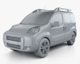 Fiat Fiorino Qubo 2014 3d model clay render