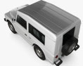 Fiat Campagnola 旅行車 1987 3D模型 顶视图