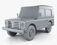Fiat Campagnola 旅行車 1987 3D模型 clay render