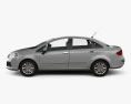 Fiat Linea 2014 3d model side view