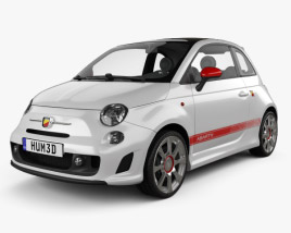 3D model of Fiat 500 Abarth 2014