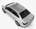 Fiat Siena 2015 3D模型 顶视图