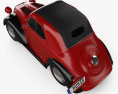 Fiat 500 Topolino 1936 3D 모델  top view