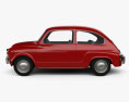 Fiat 600 D 1960 3d model side view