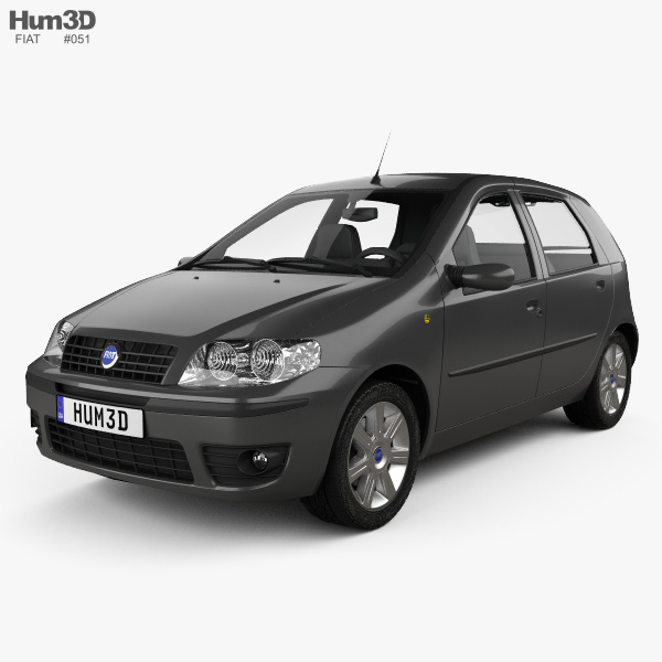 Fiat Punto 5-door 2010 3D model