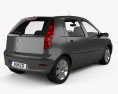 Fiat Punto 5-door 2010 3d model back view