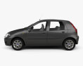 Fiat Punto 5-door 2010 3d model side view