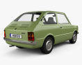 Fiat 133 1977 3d model back view