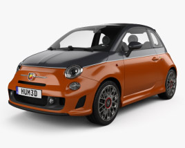 Fiat 500 Abarth 595 Turismo 2017 Modèle 3D