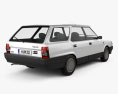 Fiat Regata Weekend 1984 Modèle 3d vue arrière