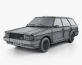 Fiat Regata Weekend 1984 3d model wire render