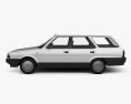 Fiat Regata Weekend 1984 3d model side view
