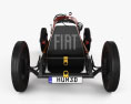 Fiat SB4 Eldridge Mefistofele 1924 3Dモデル front view