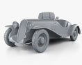 Fiat 508 S Balilla spyder 1932 3D 모델  clay render