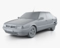 Fiat Croma (154) 1996 3d model clay render