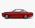 Fiat 2300 S coupe 1961 3d model side view