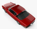 Fiat 2300 S coupe 1961 3d model top view