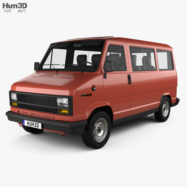 Fiat Ducato Passenger Van 1981 3D model