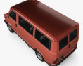 Fiat Ducato Passenger Van 1981 3D模型 顶视图