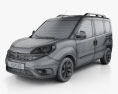 Fiat Doblo Passenger L1H1 2018 3d model wire render