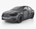 Fiat Aegea 2019 3d model wire render