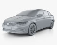 Fiat Aegea 2019 3d model clay render