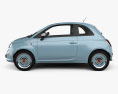 Fiat 500 San Remo 2017 3D 모델  side view