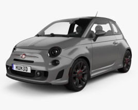 Fiat 500 Turbo 2017 3D model