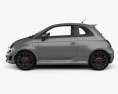 Fiat 500 Turbo 2017 3D-Modell Seitenansicht