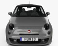 Fiat 500 Turbo 2017 3d model front view