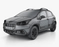 Fiat Avventura 2018 3d model wire render