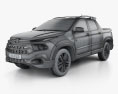 Fiat Toro 2019 3d model wire render