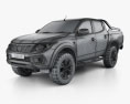 Fiat Fullback 概念 2016 3Dモデル wire render