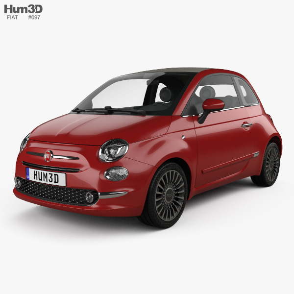 Fiat 500 C 2018 3D-Modell