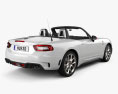 Fiat 124 Spider Abarth 2020 3d model back view