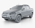 Fiat Strada Adventure CD Extreme 2018 3d model clay render